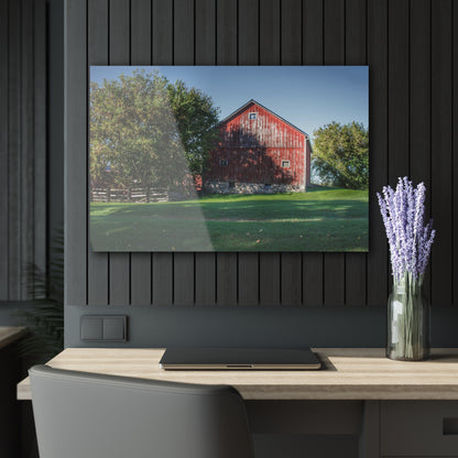 Barn Boutique Modern Farmhouse Acrylic Wall Print| Five Lakes Red III