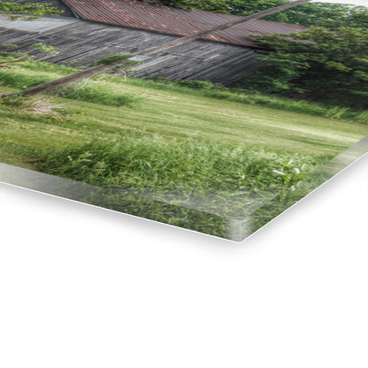 U R There Photography Frankenmuth Grey Saltbox Rustic Farmhouse Acrylic Wall Print