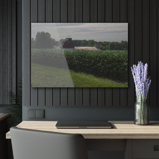 Barn Boutique Modern Farmhouse Acrylic Wall Print| Above the Corn on Piersonville Road II