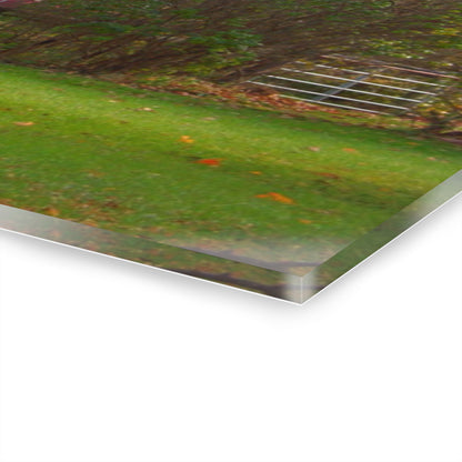 U R There Photography Millis Road Hidden Red Rustic Farmhouse Acrylic Wall Print