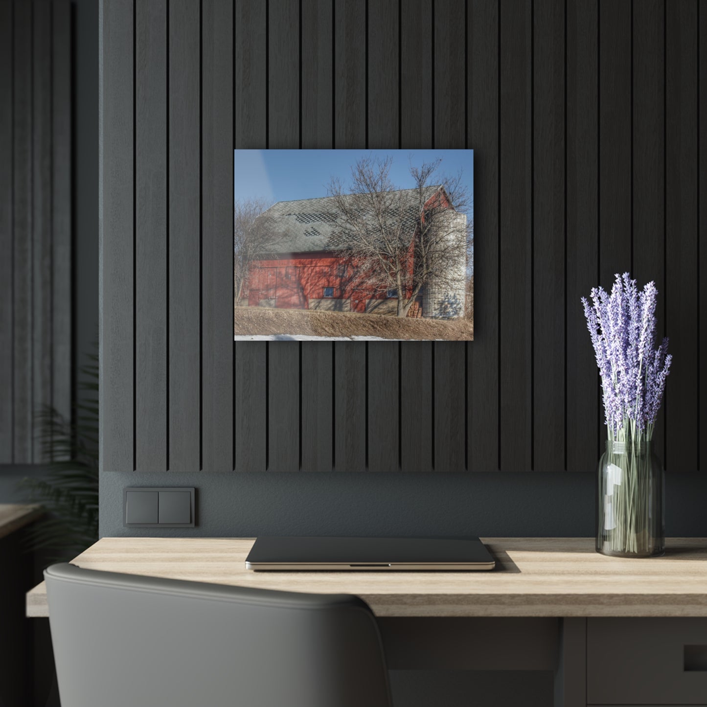 U R There Photography Van Dyke Red II Rustic Farmhouse Acrylic Wall Print