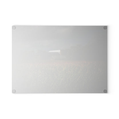 U R There Photography Bishop Road Beyond the Corn Rustic Farmhouse Tempered-Glass Cutting Board