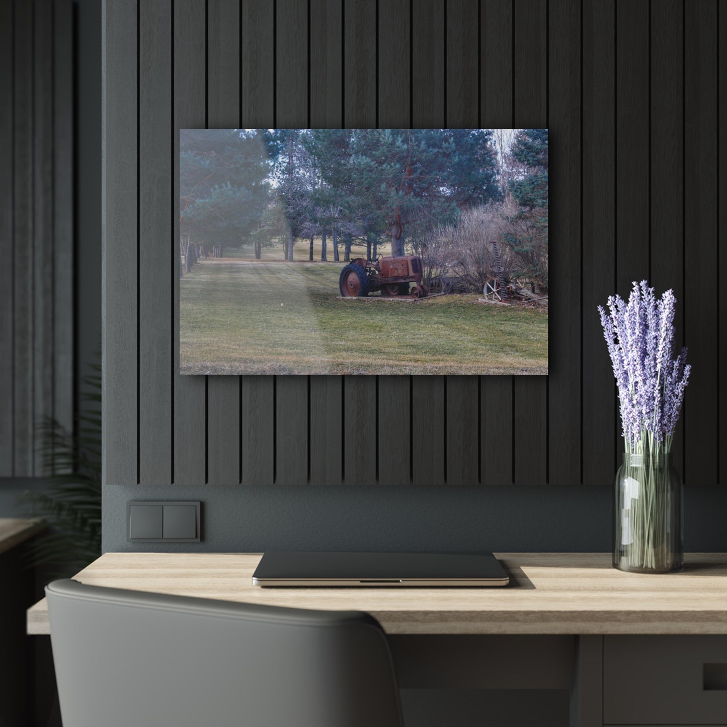 U R There Photography Casey Road Yard Art I Rustic Farmhouse Acrylic Wall Print