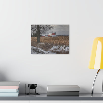 U R There Photography Edward Road Red Rustic Farmhouse Acrylic Wall Print