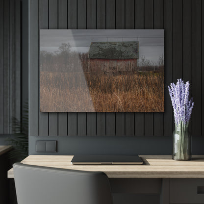 U R There Photography Brown Road Rustic Rustic Farmhouse Acrylic Wall Print