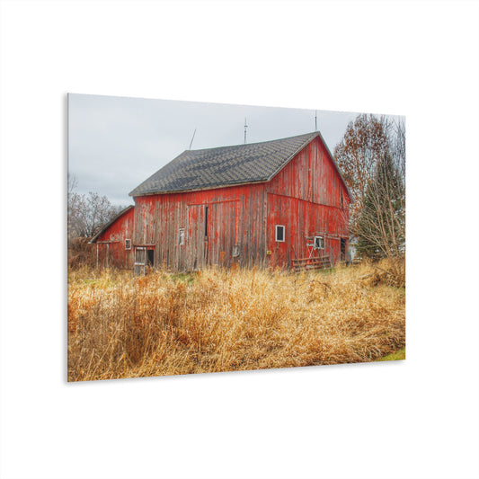 U R There Photography Harrington Road Red Rustic Farmhouse Acrylic Wall Print