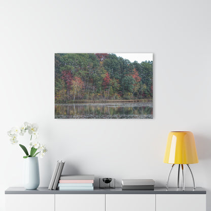 U R There Photography Fall on Murphy Lake IV Rustic Farmhouse Acrylic Wall Print