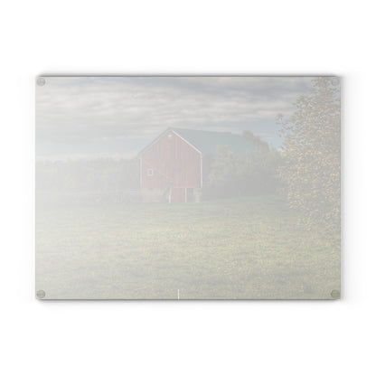 Barn Boutique Rustic Tempered-Glass Cutting Board| Kingston Plain Road Cow Barn