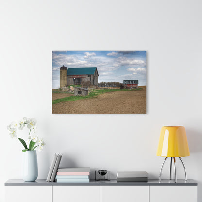 U R There Photography Cedar Creek Road Reds Rustic Farmhouse Acrylic Wall Print