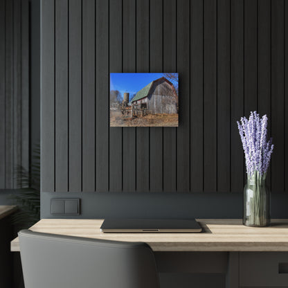 U R There Photography Romeo Plank Road Forgotten Greys Rustic Farmhouse Acrylic Wall Print