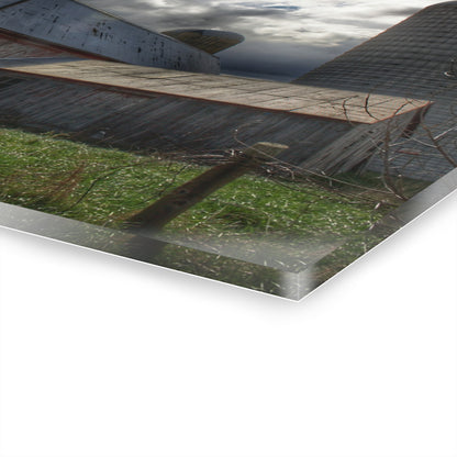 U R There Photography Sandusky Grey II Rustic Farmhouse Acrylic Wall Print