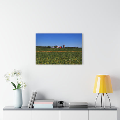 U R There Photography Otter Lake Road Farm Across the Field Rustic Farmhouse Acrylic Wall Print