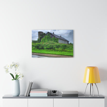 U R There Photography Metamora M-24 Grey IV Rustic Farmhouse Acrylic Wall Print