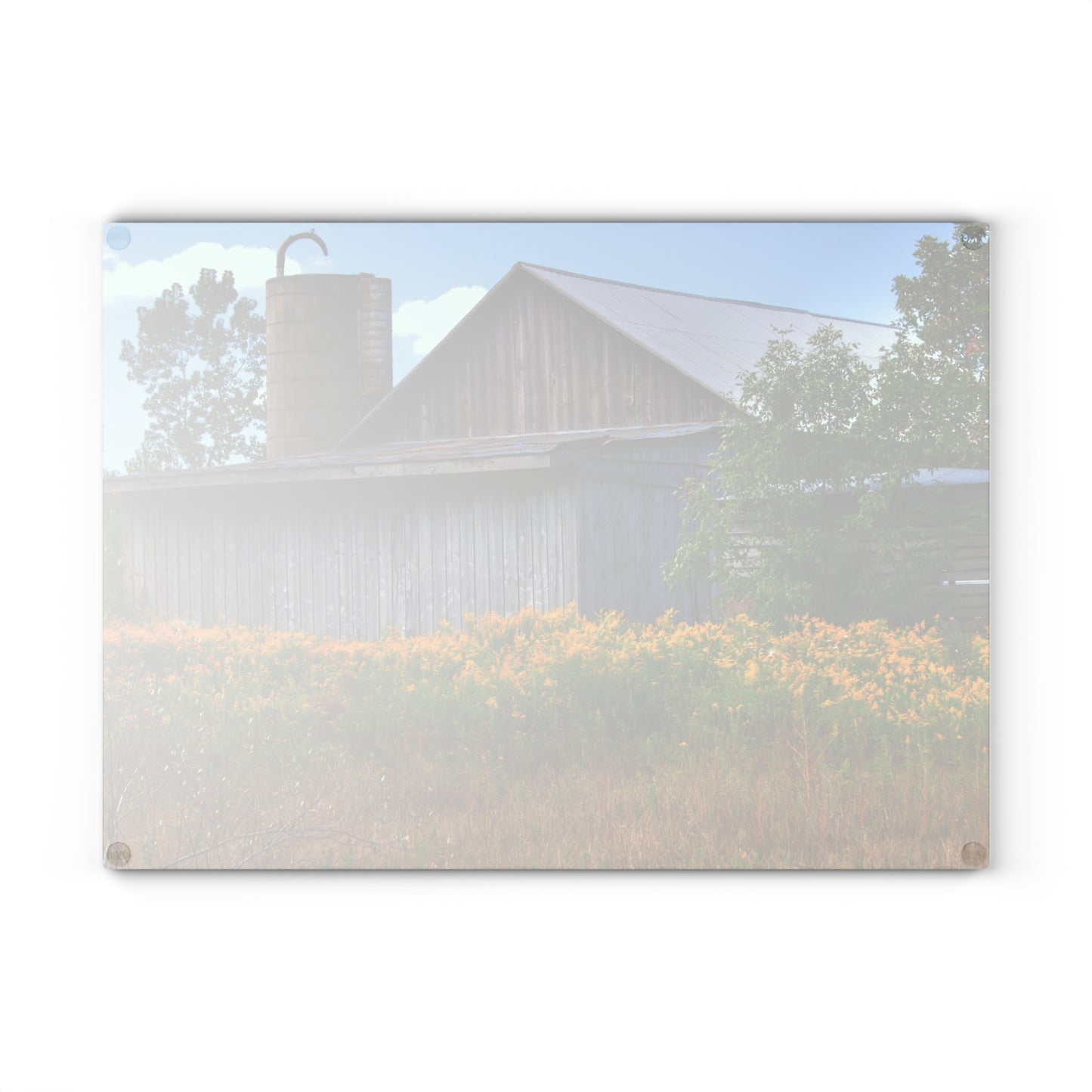 Barn Boutique Rustic Tempered-Glass Cutting Board| Church Road Grey III