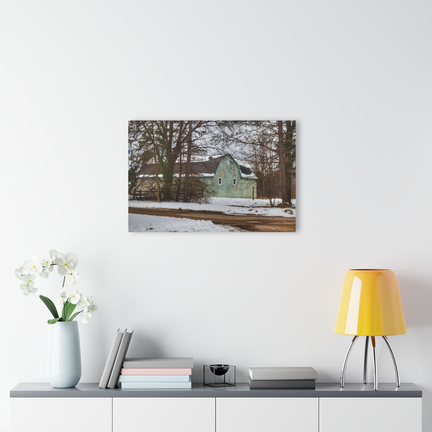 U R There Photography Hunters Creek Meadow Green Rustic Farmhouse Acrylic Wall Print