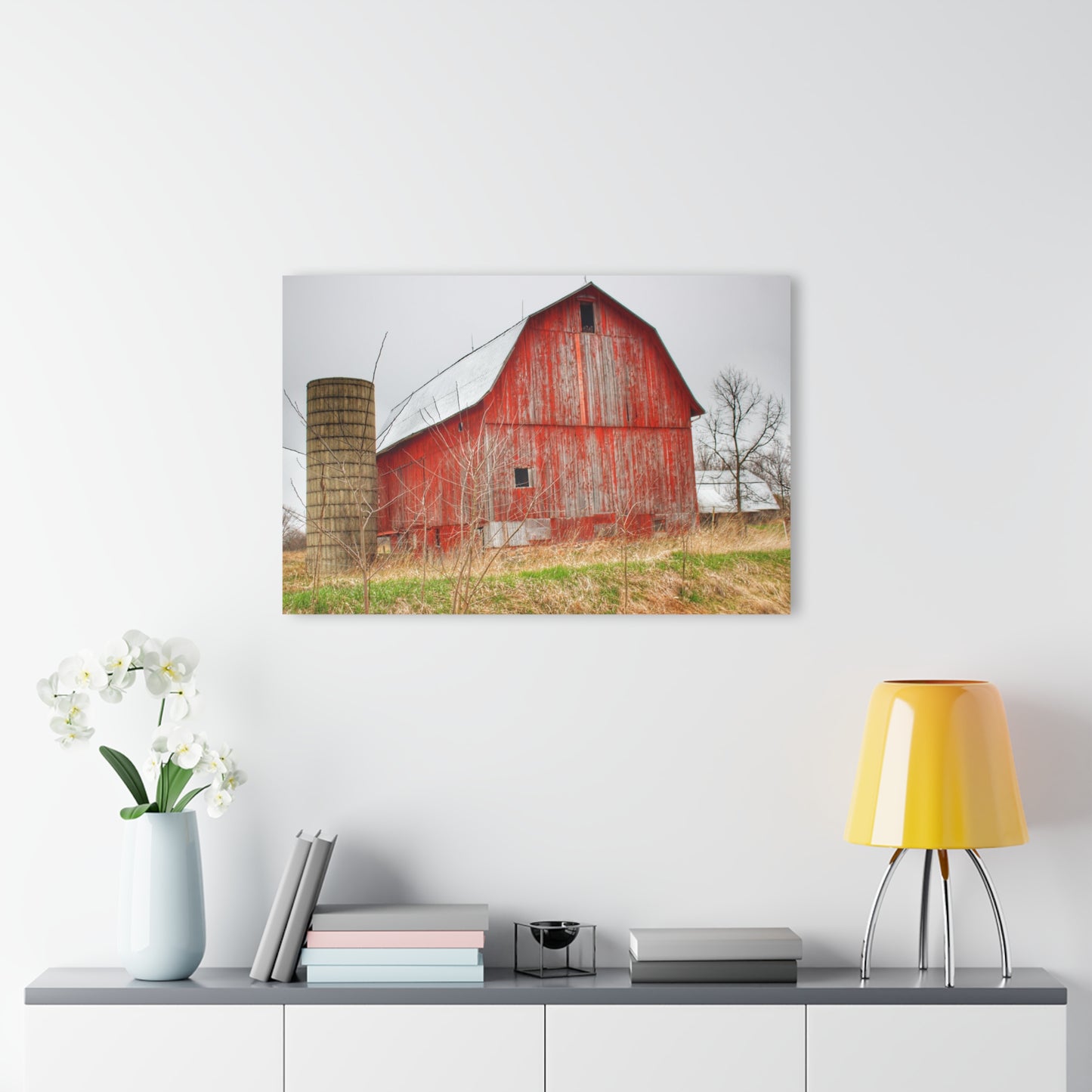 U R There Photography Columbiaville Red 2020 Rustic Farmhouse Acrylic Wall Print