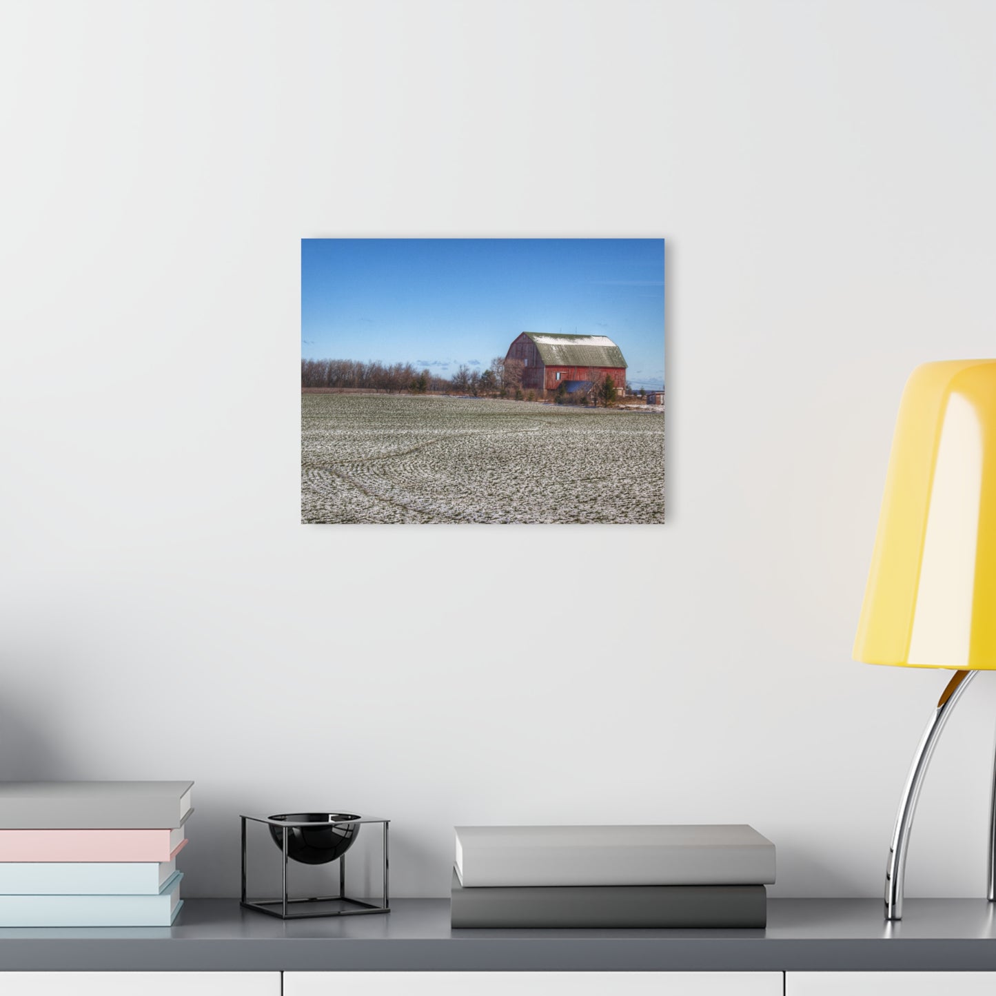 U R There Photography Early Spring Red I Rustic Farmhouse Acrylic Wall Print