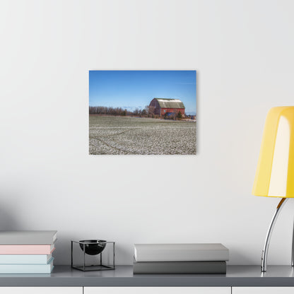 U R There Photography Early Spring Red I Rustic Farmhouse Acrylic Wall Print
