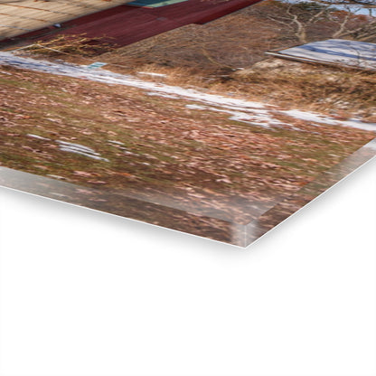 U R There Photography Webster Road Red II Rustic Farmhouse Acrylic Wall Print