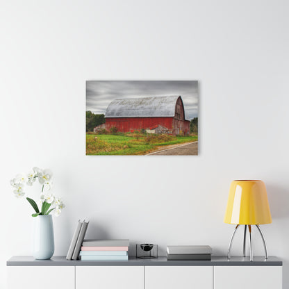 U R There Photography Valentine Road Red Saltbox Rustic Farmhouse Acrylic Wall Print