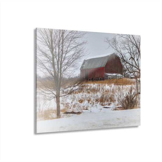 U R There Photography Hadley Red II Rustic Farmhouse Acrylic Wall Print