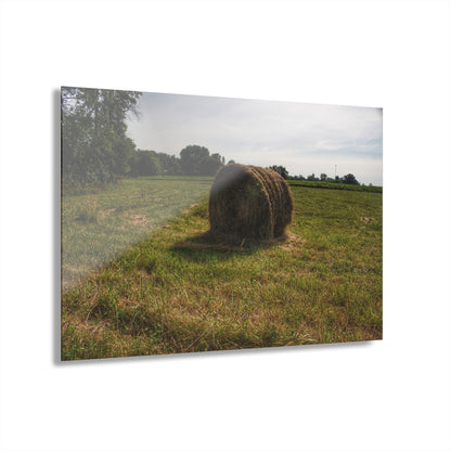 U R There Photography Summer Haybales II Rustic Farmhouse Acrylic Wall Print