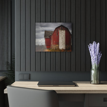 U R There Photography Hurds Corner Red III Rustic Farmhouse Acrylic Wall Print