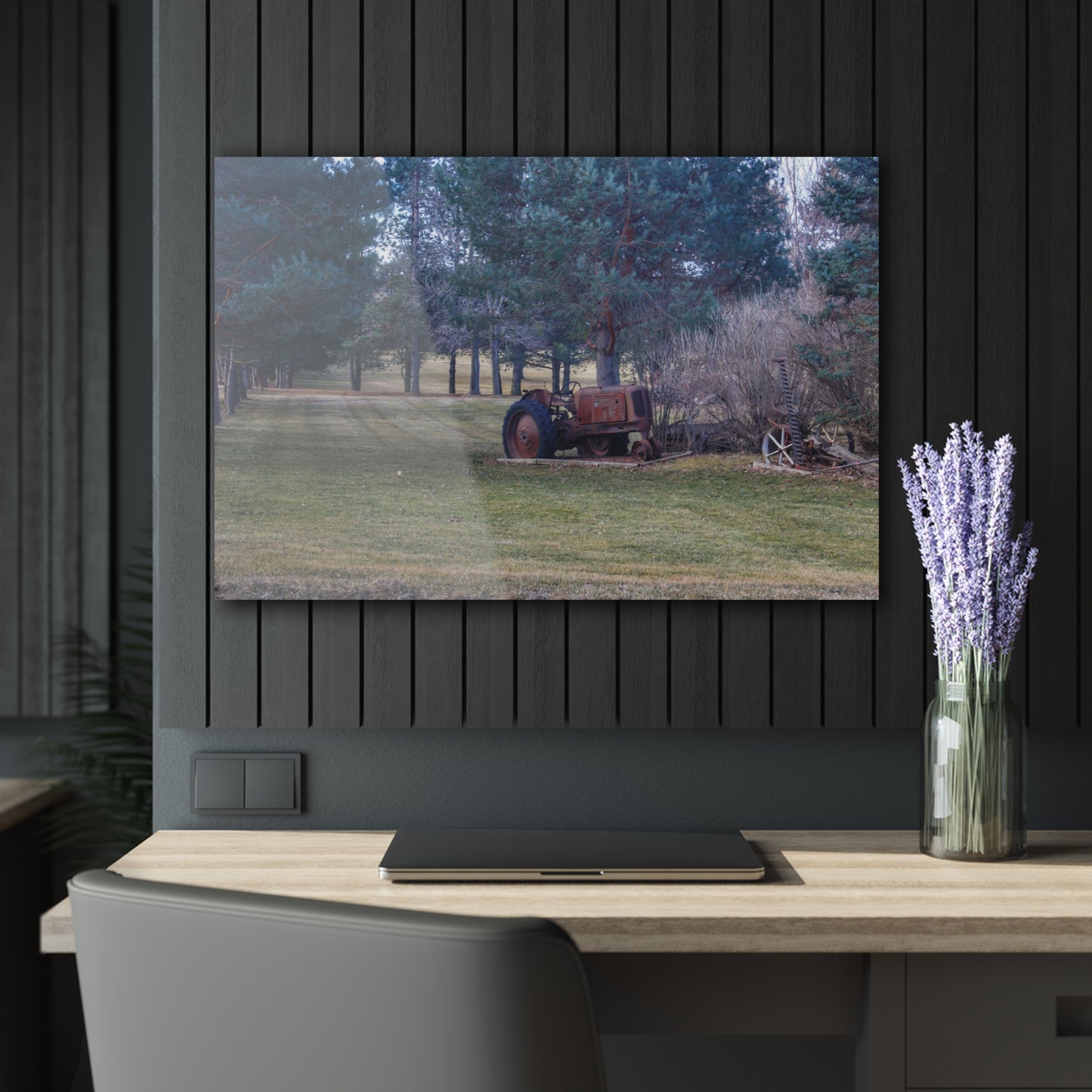 U R There Photography Casey Road Yard Art I Rustic Farmhouse Acrylic Wall Print