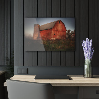 U R There Photography Columbiaville Red II Rustic Farmhouse Acrylic Wall Print