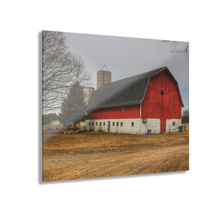 U R There Photography Hunters Creek Road Cow Barn II Rustic Farmhouse Acrylic Wall Print