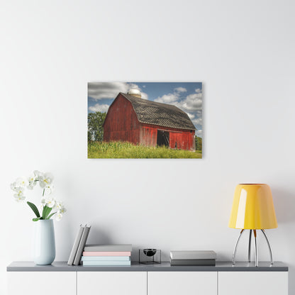 U R There Photography Hollenbeck Road Red I Rustic Farmhouse Acrylic Wall Print