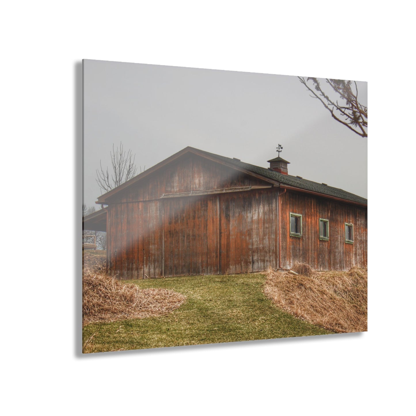 U R There Photography Blood Road Rusted Rustic Farmhouse Acrylic Wall Print