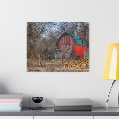 U R There Photography Bray Road Hidden Barnyard Red II Rustic Farmhouse Acrylic Wall Print