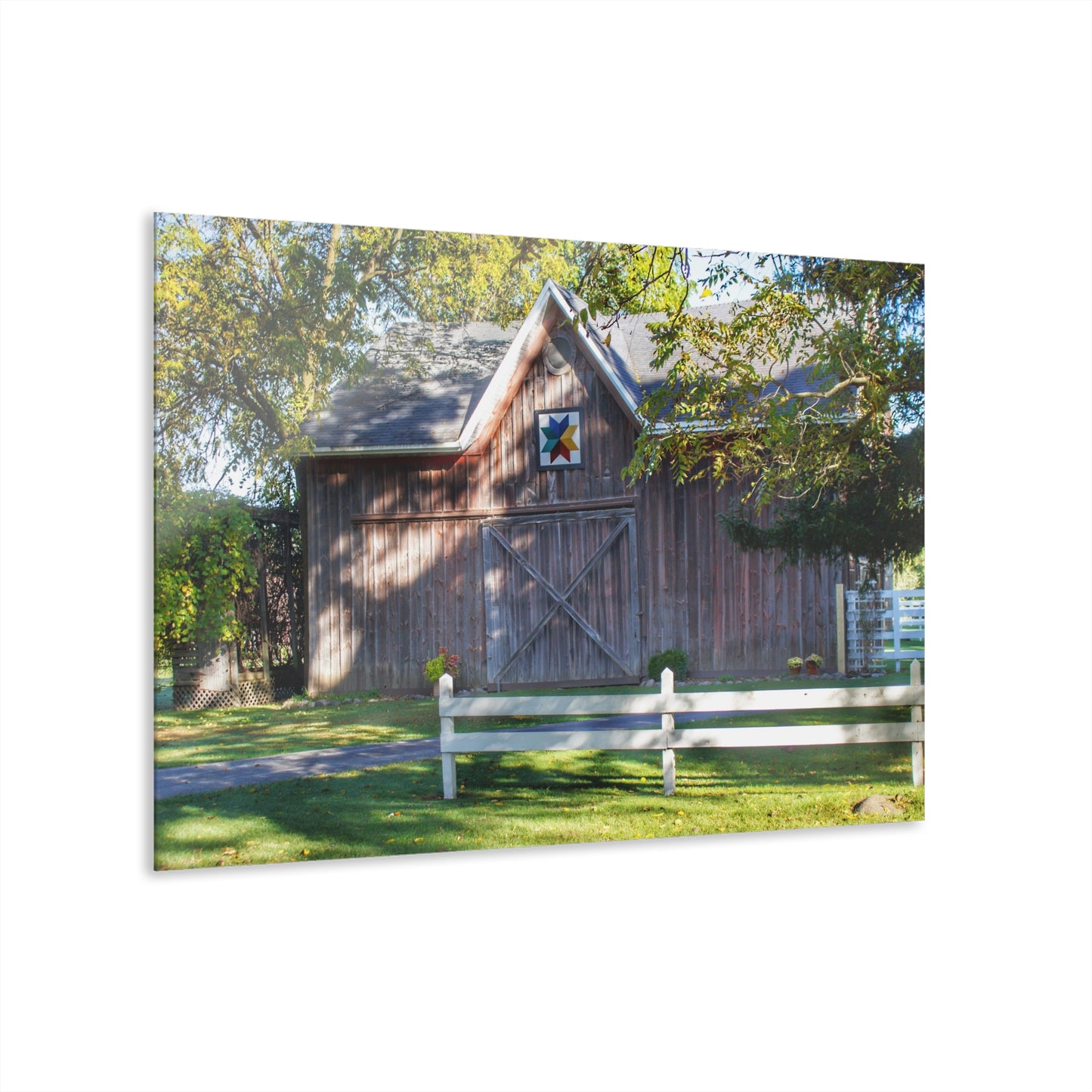 U R There Photography Hunters Creek Quilted II Rustic Farmhouse Acrylic Wall Print