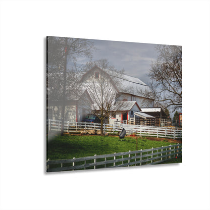 U R There Photography Henderson Whites Rustic Farmhouse Acrylic Wall Print