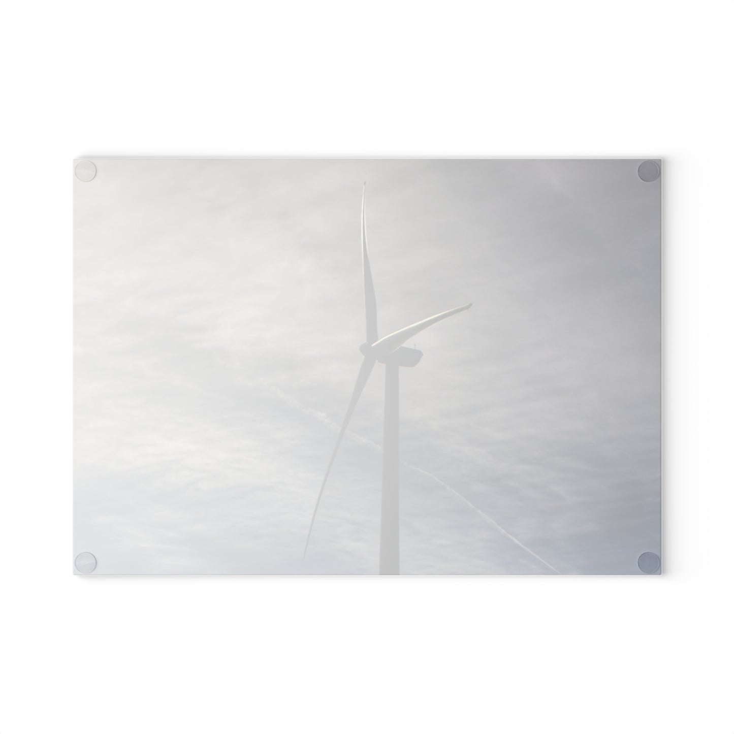 U R There Photography North Gera Road Windmill Rustic Farmhouse Tempered-Glass Cutting Board