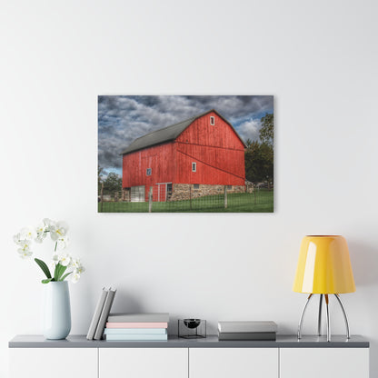 U R There Photography Elba Road Red I Rustic Farmhouse Acrylic Wall Print