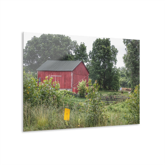 U R There Photography Clifford Road Alpaca Barn Rustic Farmhouse Acrylic Wall Print