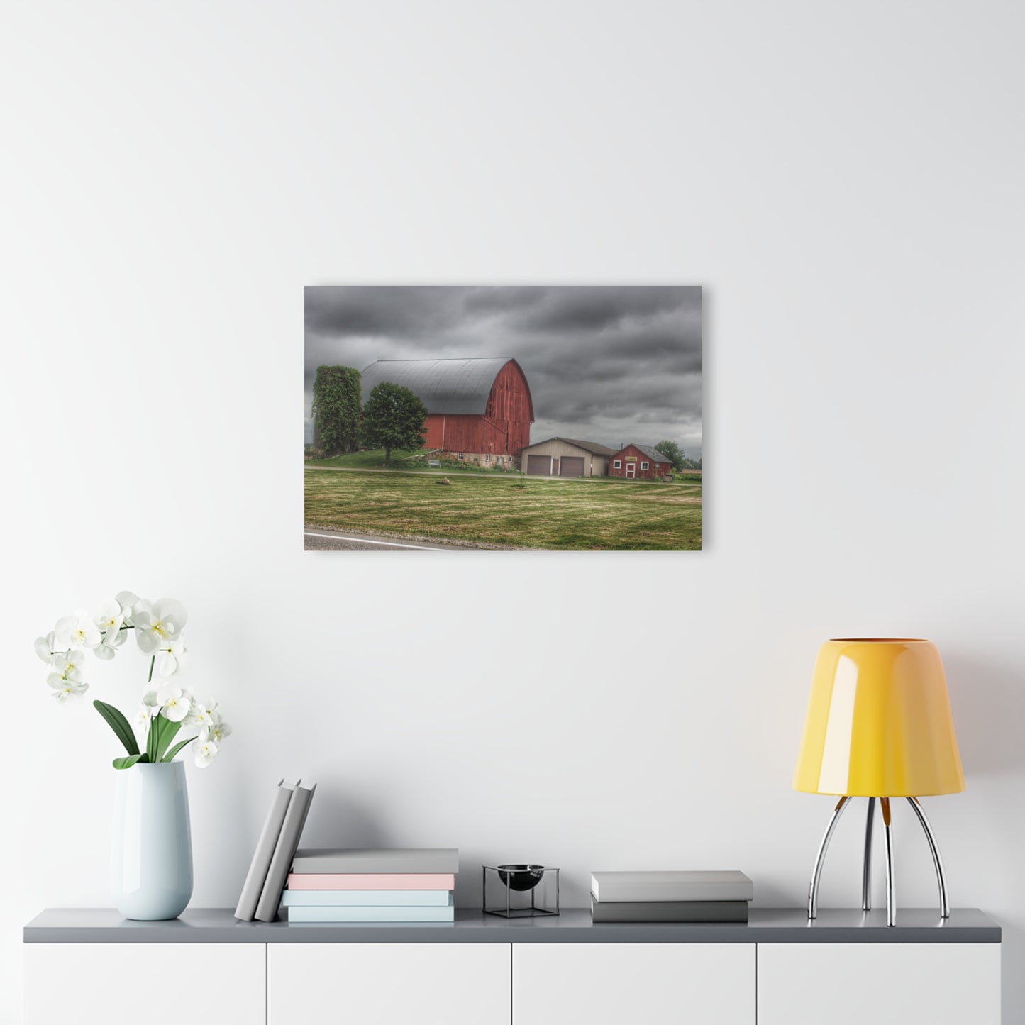 U R There Photography M-24 Country Bench Barn Rustic Farmhouse Acrylic Wall Print