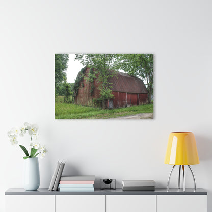U R There Photography West Murphy Lake Red Rustic Farmhouse Acrylic Wall Print