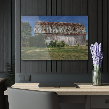 U R There Photography Barkley Road Red in Summer I Rustic Farmhouse Acrylic Wall Print