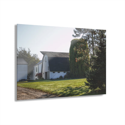 U R There Photography Five Lakes Road White Rustic Farmhouse Acrylic Wall Print