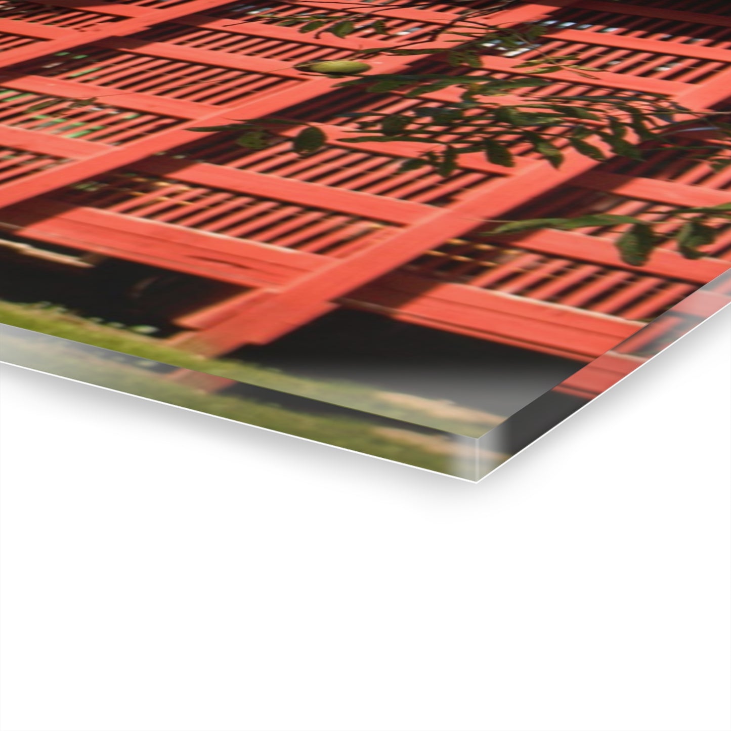 U R There Photography Gardner Road Red I Rustic Farmhouse Acrylic Wall Print