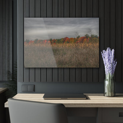 U R There Photography Fall on Murphy Lake V Rustic Farmhouse Acrylic Wall Print