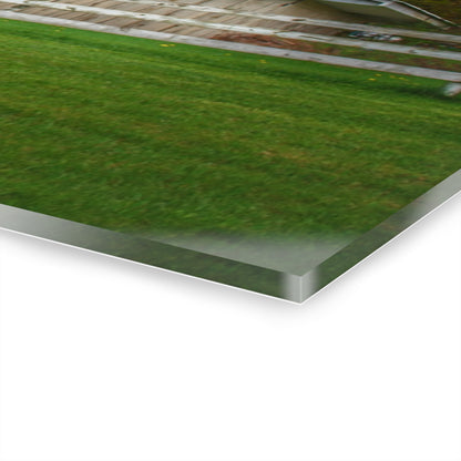 U R There Photography Grange Hall Road Whitewash Grey Rustic Farmhouse Acrylic Wall Print