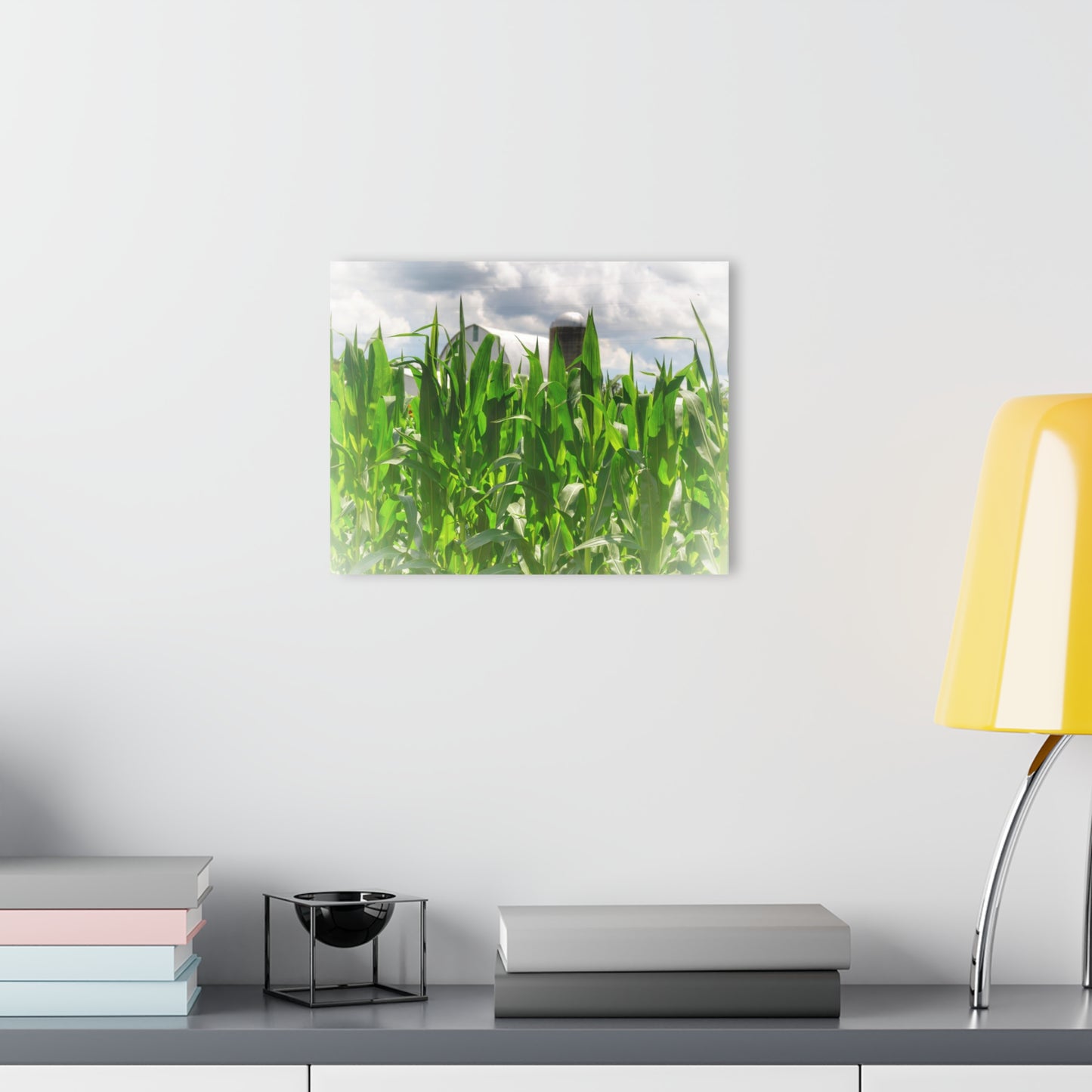 U R There Photography Beyond the Corn in Millington Rustic Farmhouse Acrylic Wall Print