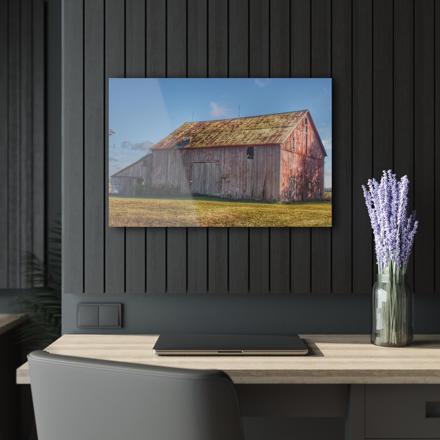 U R There Photography Fargo Road Saltbox Rustic Farmhouse Acrylic Wall Print