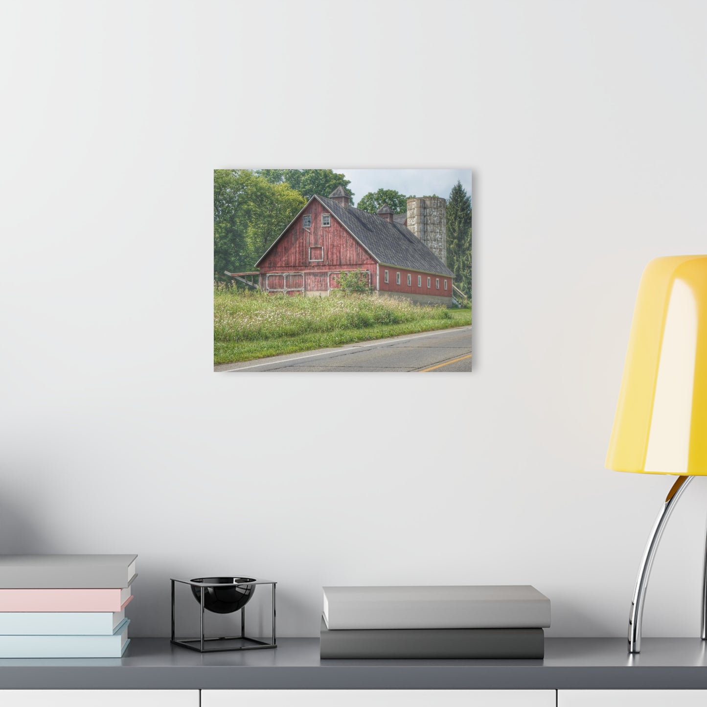 Barn Boutique Modern Farmhouse Acrylic Wall Print| Metamora Red I