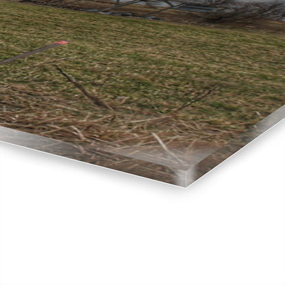 U R There Photography Dodge Road Grey II Rustic Farmhouse Acrylic Wall Print