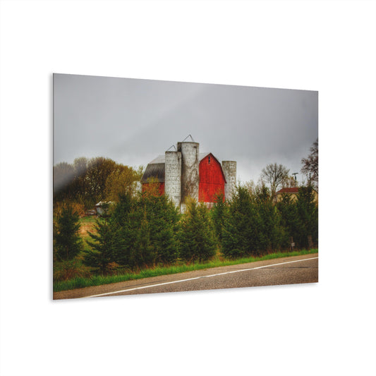 U R There Photography Castle Corner Red II Rustic Farmhouse Acrylic Wall Print